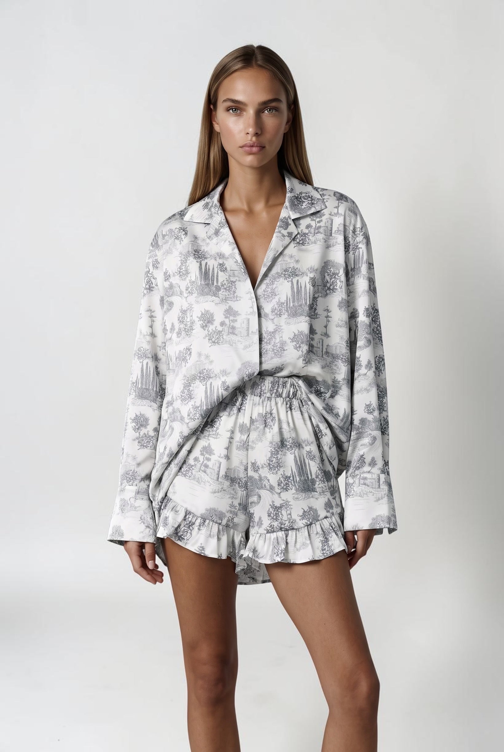  Oversize J'ADORE Grey