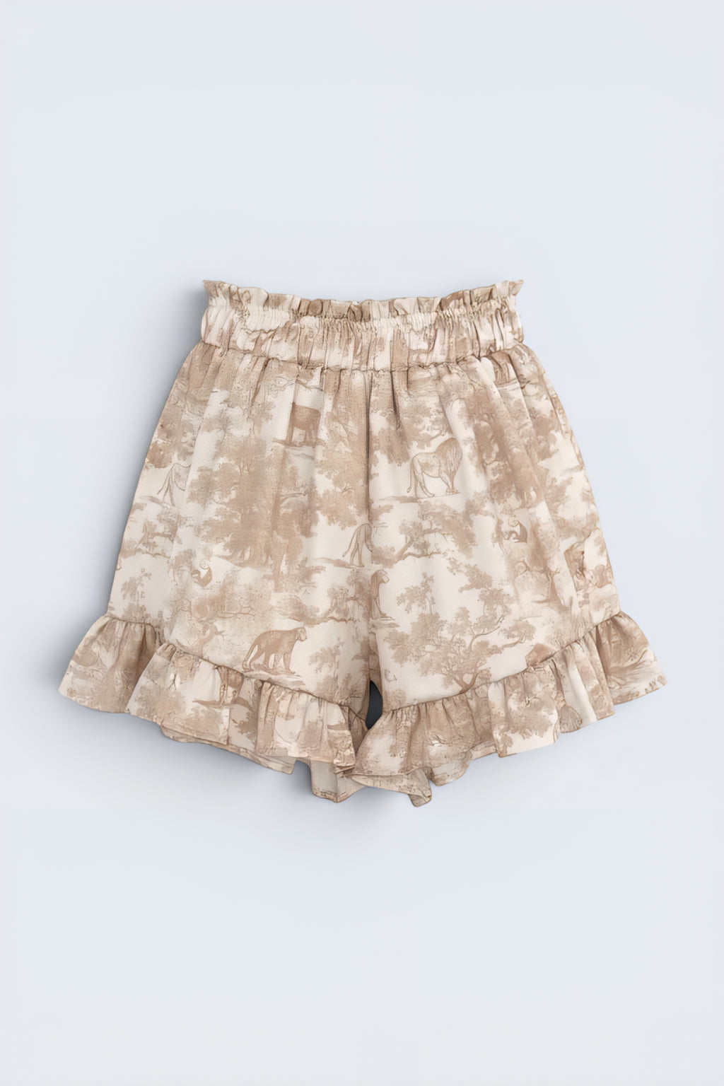 Pantaloni scurți J'Adore Ruffles Beige