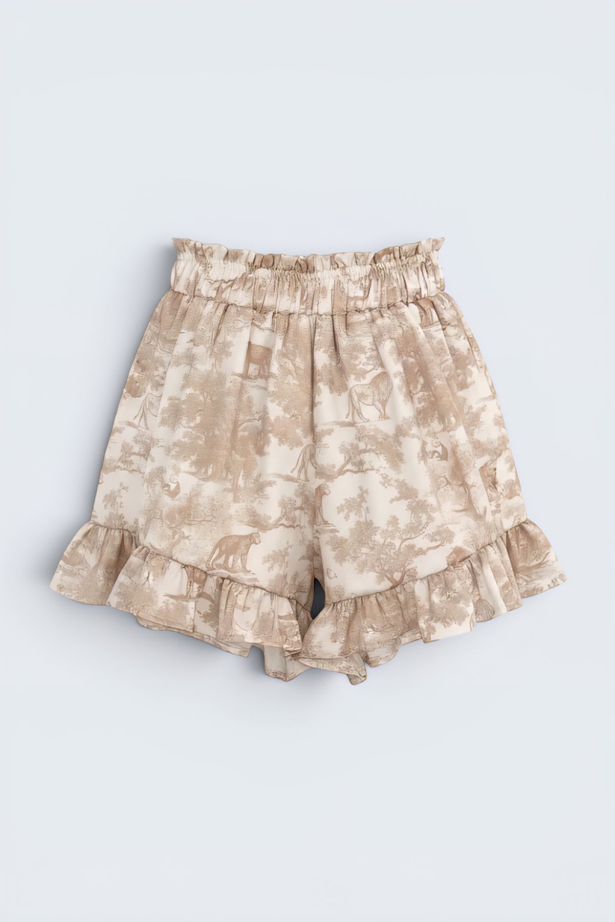Pantaloni scurți J'Adore Ruffles Beige
