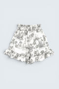 Flared Shorts with Ruffles J'ADORE Grey